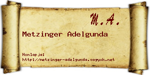 Metzinger Adelgunda névjegykártya